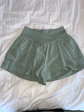 New In athletic crossover wrap shorts